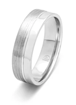 Witgouden 18 kt trouwring, Wedding