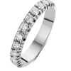 Witgouden alliance ring, 0.55 ct diamant, Groeibriljant