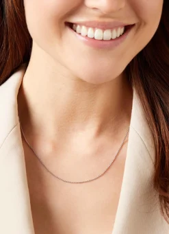 Witgouden anker collier Timeless Treasures (45cm)