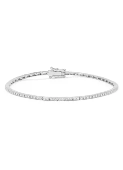 Witgouden armband, 0.67 ct diamant, Ensemble