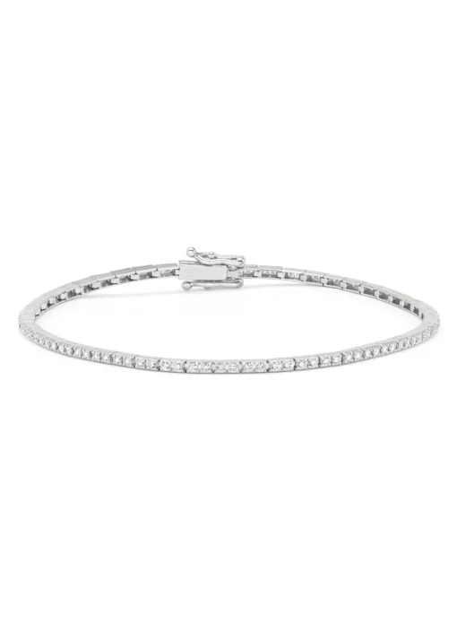 Witgouden armband, 0.67 ct diamant, Ensemble