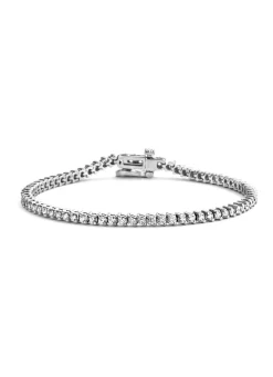 Witgouden armband, 2.00 ct diamant, Hearts & Arrows