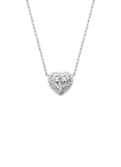 Witgouden collier, 0.39 ct diamant, Enchanted