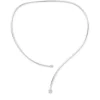 Witgouden collier, 0.70 ct diamant, Hearts & Arrows