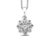 Witgouden hanger, 0.43 ct diamant, Hearts & Arrows