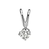 Witgouden hanger, 0.06 ct diamant, Groeibriljant