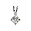 Witgouden hanger, 0.19 ct diamant, Groeibriljant