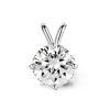 Witgouden hanger, 0.81 ct diamant, Groeibriljant