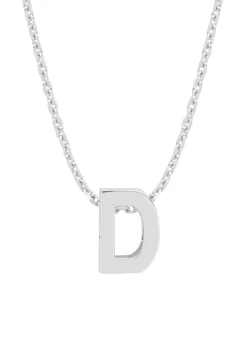Witgouden hanger D, Alphabet