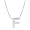 Witgouden hanger F, Alphabet