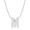 Witgouden hanger M, Alphabet