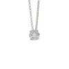 Witgouden hanger met collier, 0.14 ct diamant, Enchanted