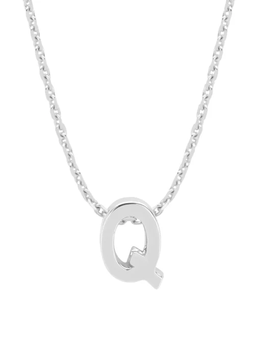 Witgouden hanger Q, Alphabet