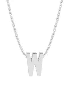 Witgouden hanger W, Alphabet