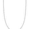 Witgouden jasseron collier Timeless Treasures (42cm)