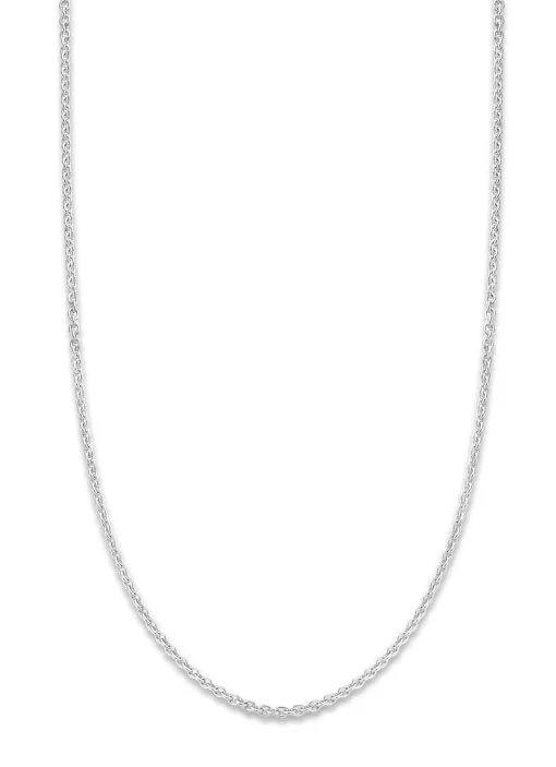 Witgouden jasseron collier Timeless Treasures (42cm)