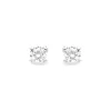 Witgouden oorsieraden, 0.28 ct diamant, Hearts & Arrows