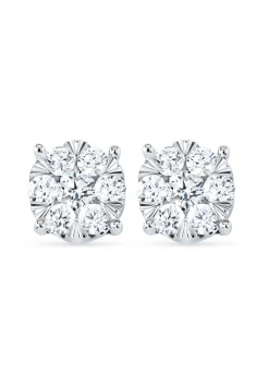 Witgouden oorsieraden, 0.55 ct diamant, Enchanted