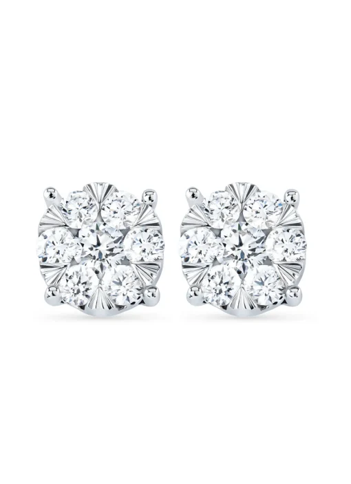 Witgouden oorsieraden, 0.55 ct diamant, Enchanted