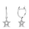 Witgouden oorsieraden, 0.09 ct diamant, Dreamer