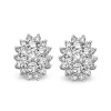 Witgouden oorsieraden, 0.48 ct diamant, Majestic