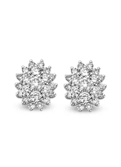 Witgouden oorsieraden, 0.48 ct diamant, Majestic