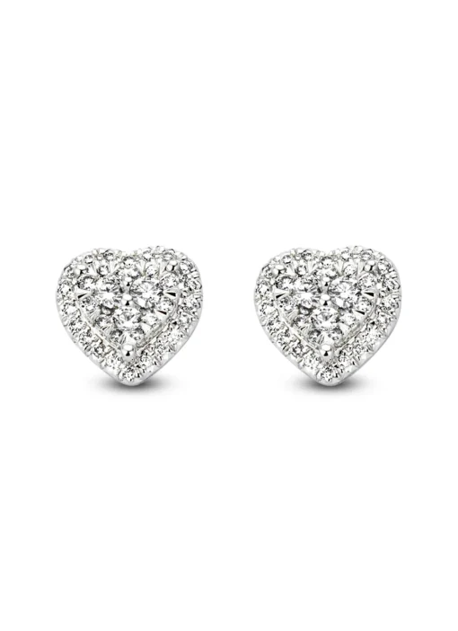 Witgouden oorsieraden, 0.54 ct diamant, Enchanted