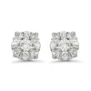 Witgouden oorsieraden, 0.18 ct diamant, Enchanted