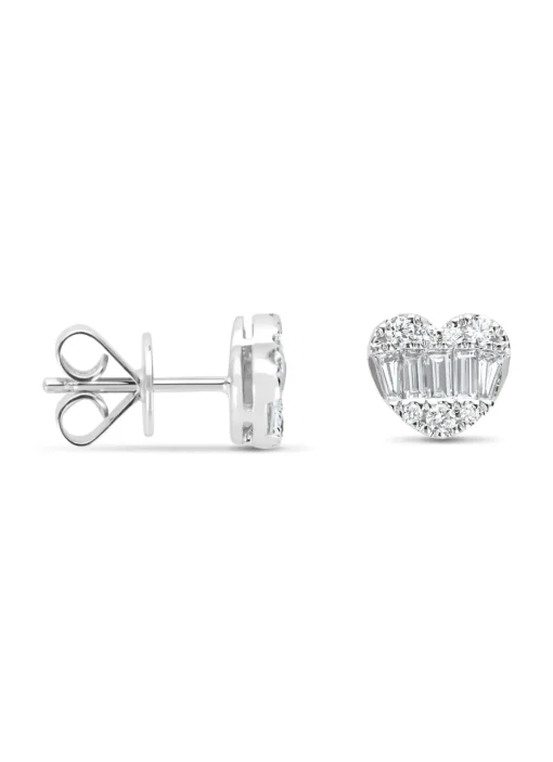 Witgouden oorsieraden, 0.41 ct diamant, Gallery