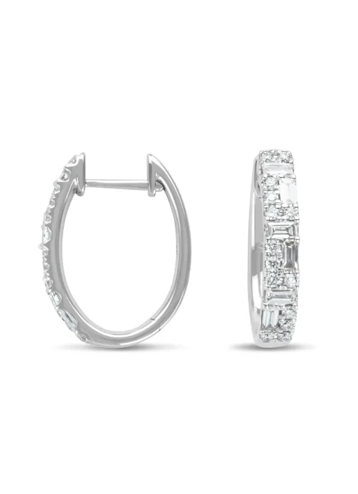 Witgouden oorsieraden, 0.69 ct diamant, Gallery