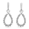 Witgouden oorsieraden, 0.31 ct diamant, Since 1904