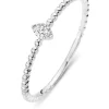 Witgouden ring, 0.04 ct diamant, Joy