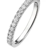 Witgouden ring, 0.33 ct diamant, Wedding