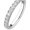 Witgouden ring, 1.01 ct diamant, Wedding