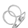 Witgouden ring, 0.24 ct diamant, Like a star