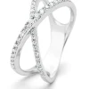 Witgouden ring, 0.25 ct diamant, Like a star