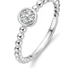 Witgouden ring, 0.06 ct diamant, Ensemble