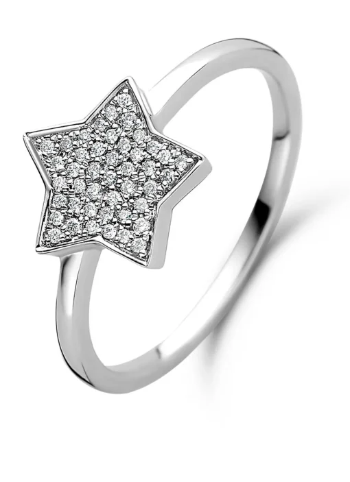 Witgouden ring, 0.10 ct diamant, Dreamer