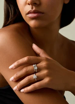 Witgouden ring, 0.34 ct diamant, Enchanted
