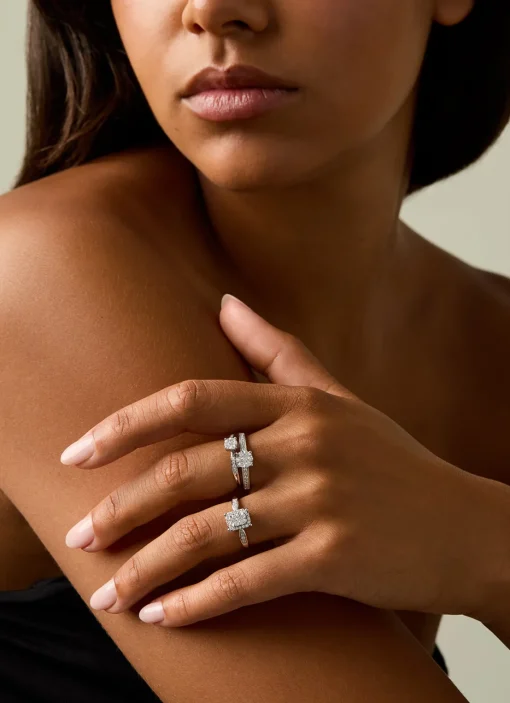 Witgouden ring, 0.34 ct diamant, Enchanted
