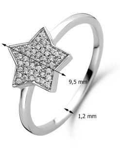 Witgouden ring, 0.10 ct diamant, Dreamer