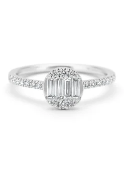 Witgouden ring, 0.45 ct diamant, Gallery