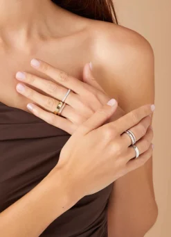 Witgouden ring, 0.33 ct diamant, Wedding