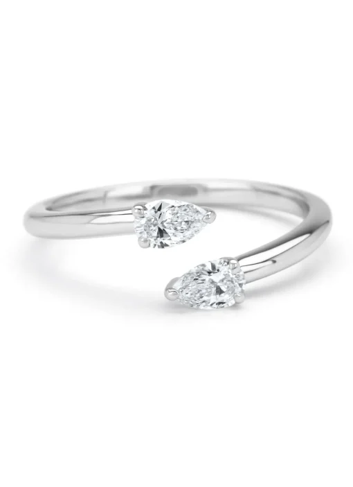 Witgouden ring, 0.37 ct diamant, La Dolce Vita