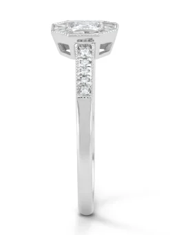Witgouden ring, 0.55 ct diamant, Since 1904