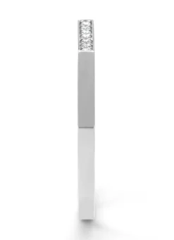 Witgouden ring, 0.03 ct diamant, Ensemble