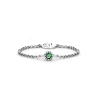 Witgouden ring, 0.04 ct smaragd, Joy