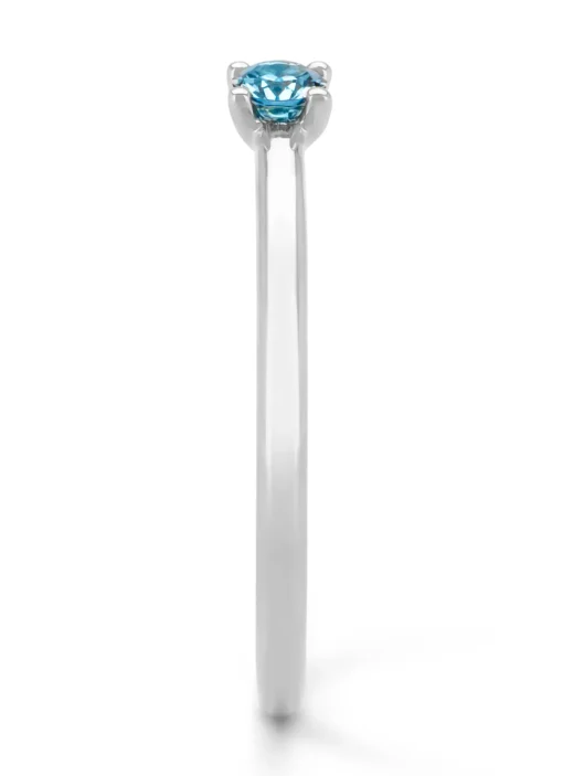 Witgouden ring, 0.20 ct topaas, Joy