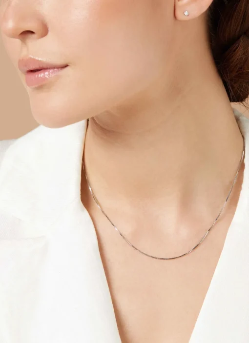 Witgouden venetiaans collier Timeless Treasures (42cm)